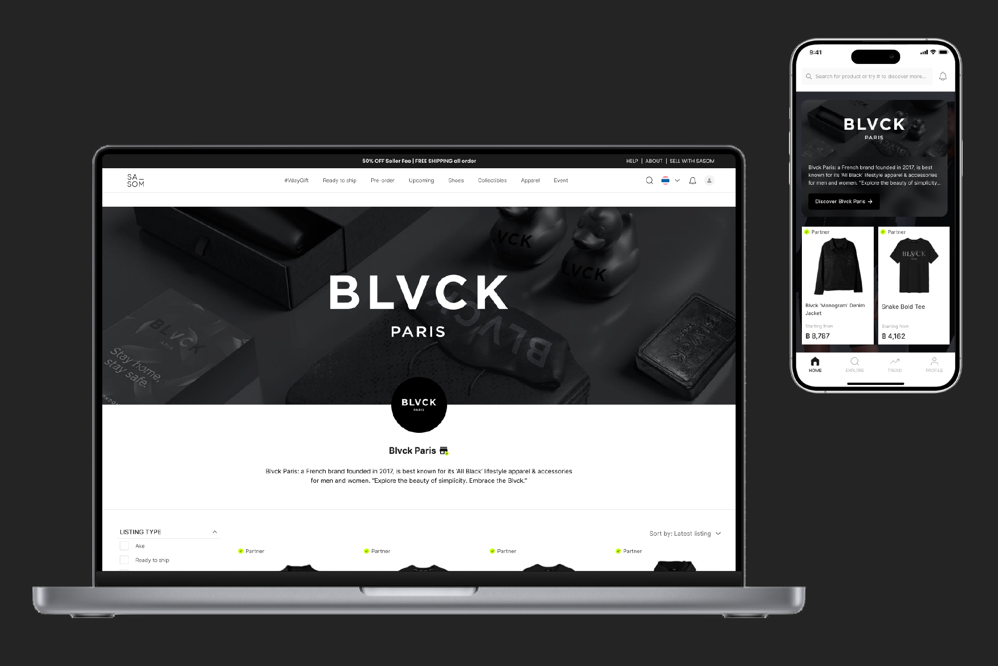 Official Partner : “BLVCK Paris” , The Best known for its ‘All Black’ fashion and lifestyle